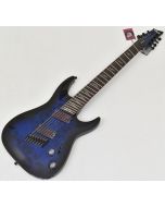 Schecter Omen Elite-7 Multiscale Guitar See-Thru Blue Burst sku number SCHECTER2464