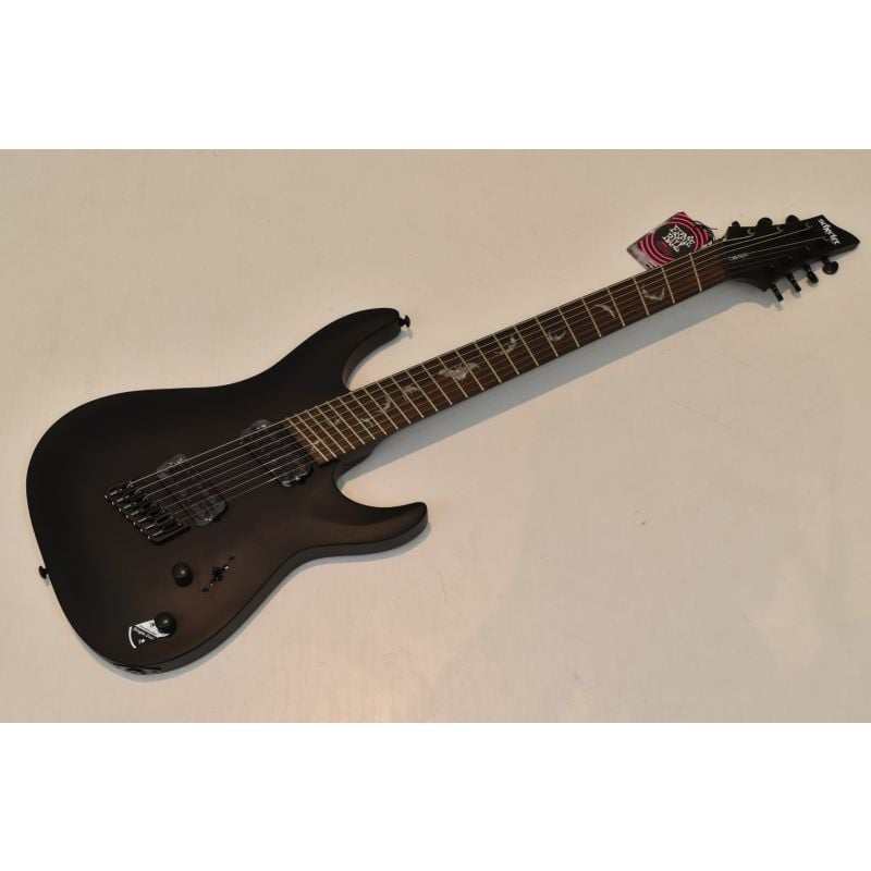 Schecter Damien-7 Multiscale Guitar Satin Black B-Stock 2858 | Las Veg