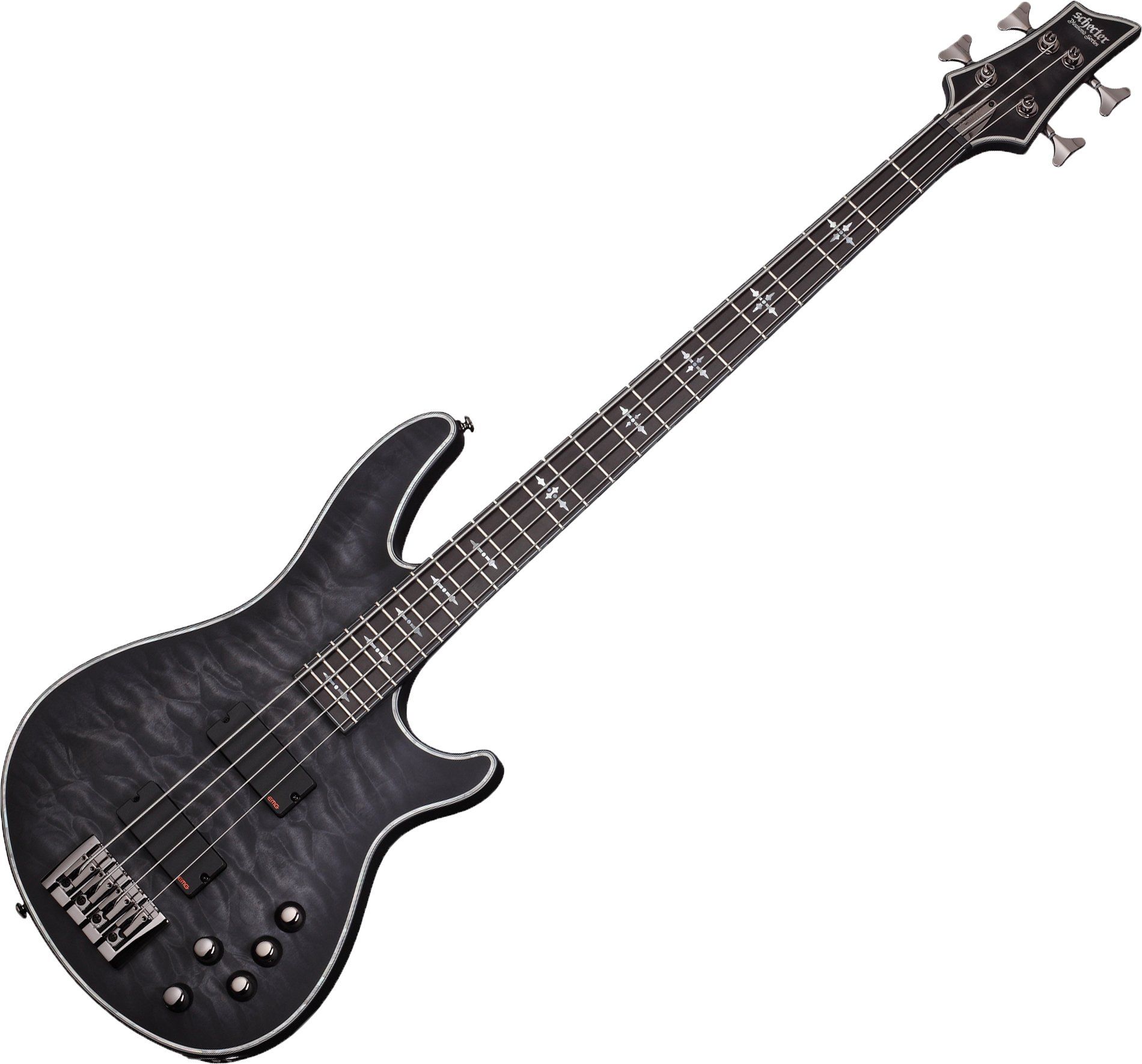 Schecter Hellraiser Extreme-4 Electric Bass See Thru Black Satin