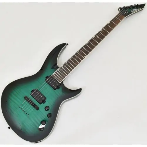 ESP LTD H3-1000 Guitar Black Turquoise Burst B-Stock 1652 sku number LH31000FMBLKTB.B 1652