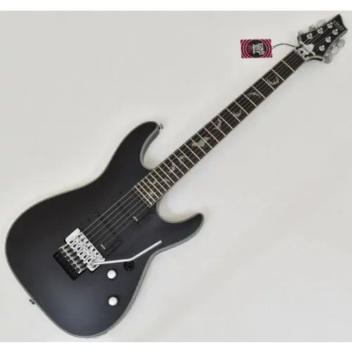 Schecter Damien Platinum-6 FR Guitar Satin Black B-Stock 0908 sku number SCHECTER1183.B 0908