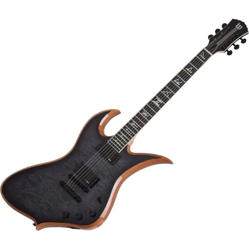 Wylde Thorax Transparent Black Burst Guitar sku number SCHECTER4548