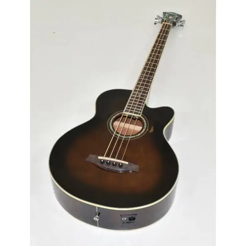 Ibanez AEB10E-DVS Artwood Series Acoustic Electric Bass in Dark Violin Sunburst High Gloss Finish 9620 sku number AEB10EDVS.B-9620