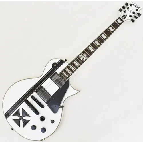 ESP LTD James Hetfield Iron Cross Guitar Snow White B-Stock 0539 sku number LIRONCROSSSW.B0539