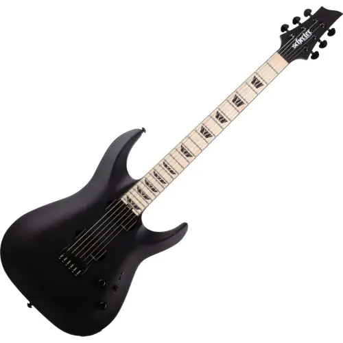 Schecter C-1 SLS Custom Guitar Satin Black sku number SCHECTER1382