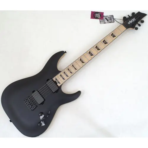 Schecter C-1 SLS Custom Guitar Satin Black B-Stock 1946 sku number SCHECTER1382-B1946