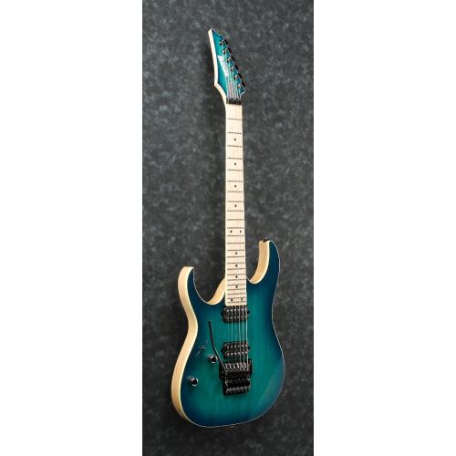 Ibanez RG Prestige w/Case Left Handed Nebula Green Burst