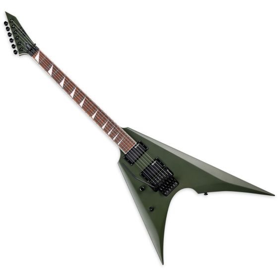 ESP LTD Arrow-200 Lefty Guitar Military Green Satin B-Stock sku number LARROW200MGSLH-B