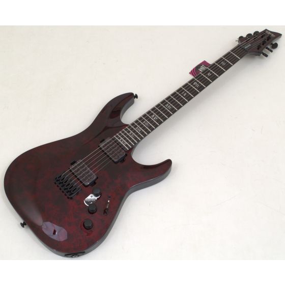 Schecter C-1 Apocalypse Guitar in Red Reign B Stock 1432 sku number SCHECTER3055-B1432