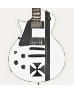 ESP LTD Iron Cross James Hetfield Lefty Guitar Snow White B-Stock 2487 sku number LIRONCROSSSWLH-B2487