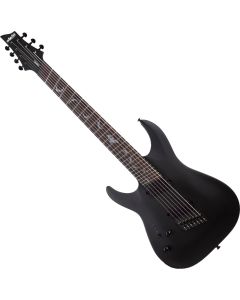 Schecter Damien-7 Multiscale Lefty Guitar Satin Black sku number SCHECTER2478