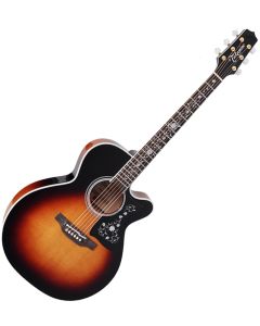 Takamine EF450C-TT NEX Acoustic Guitar Brown Sunburst sku number JTAKEF450CTTBSB