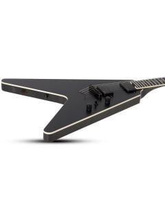 Schecter V-1 SLS Elite Evil Twin Electric Guitar in Satin Black sku number SCHECTER1346