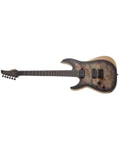 Schecter Reaper-6 Left Handed Electric Guitar in Satin Charcoal Burst sku number SCHECTER1512