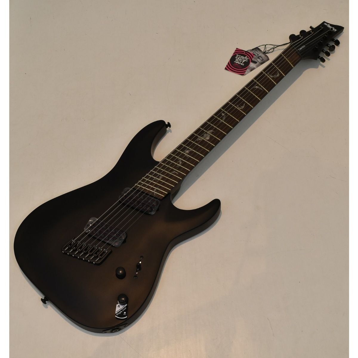 Schecter Damien-7 Multiscale Guitar Satin Black B-Stock 2801 | Las Veg