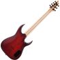 Schecter Sunset-7 Extreme Lefty Guitar Scarlet Burst sku number SCHECTER2577