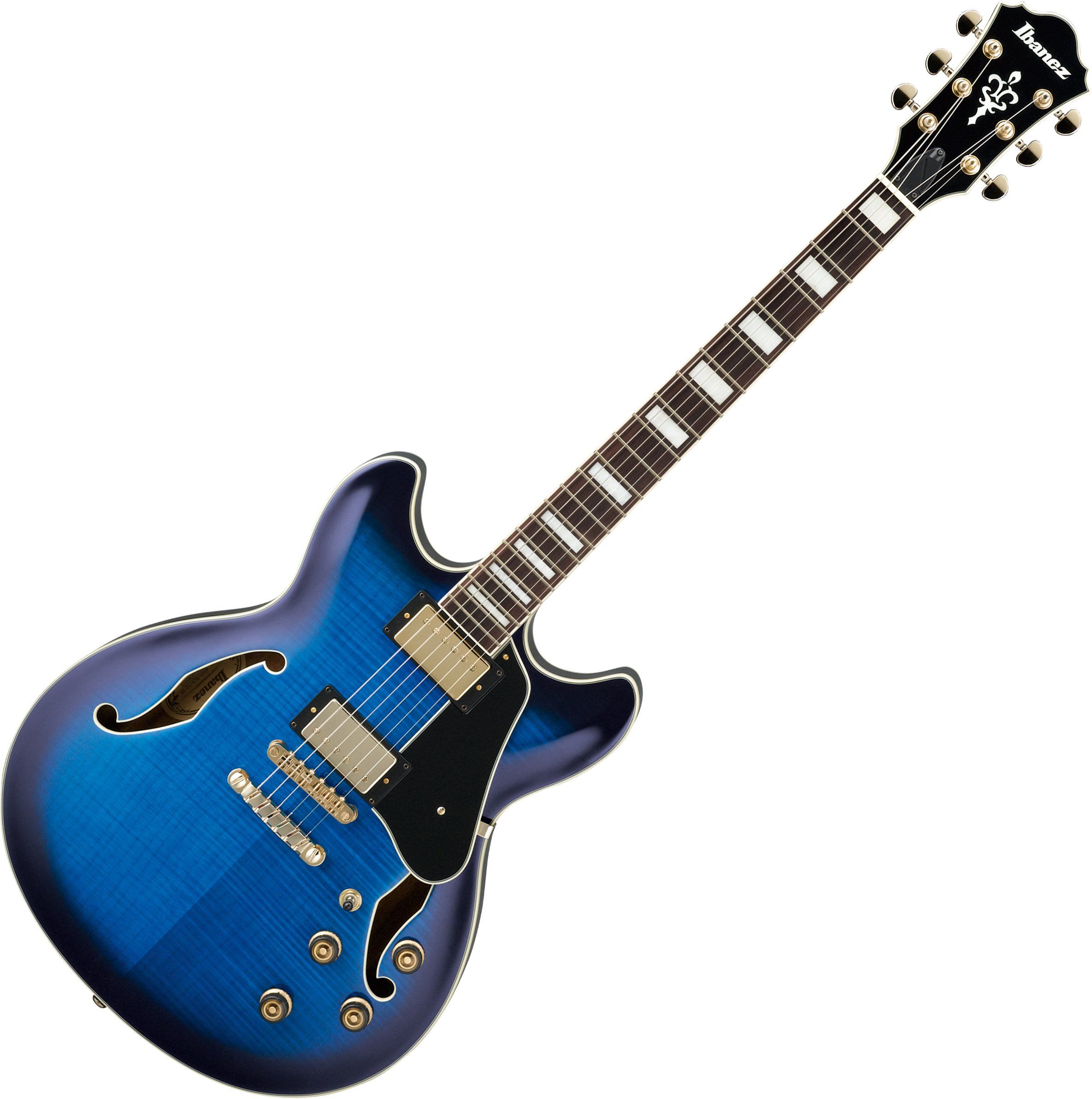 Ibanez Artcore Expressionist AS93 Hollow Body Electric Guitar Blue Sunburst